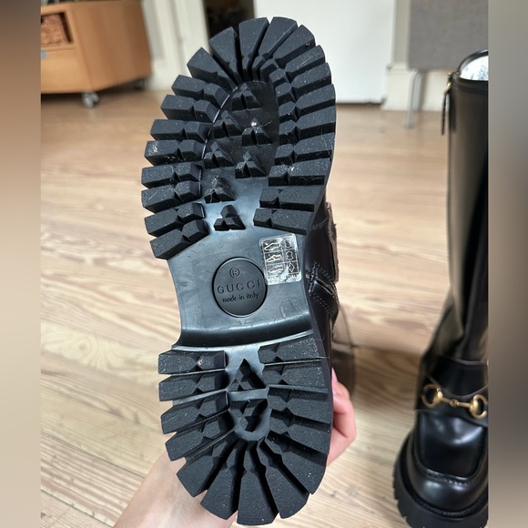 Gucci Leather Knee-high Boots, Black, 36,5, BRAND NEW - Picture 5 of 7